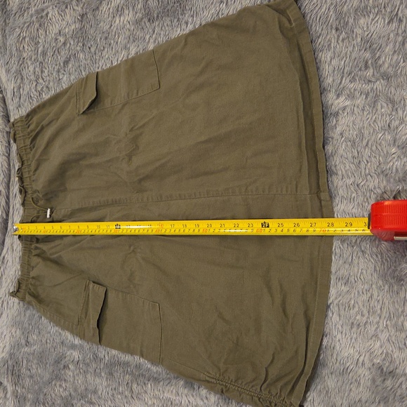 Rachel Zoe Olive Midi Cargo Skirt Size L! - Picture 8 of 8
